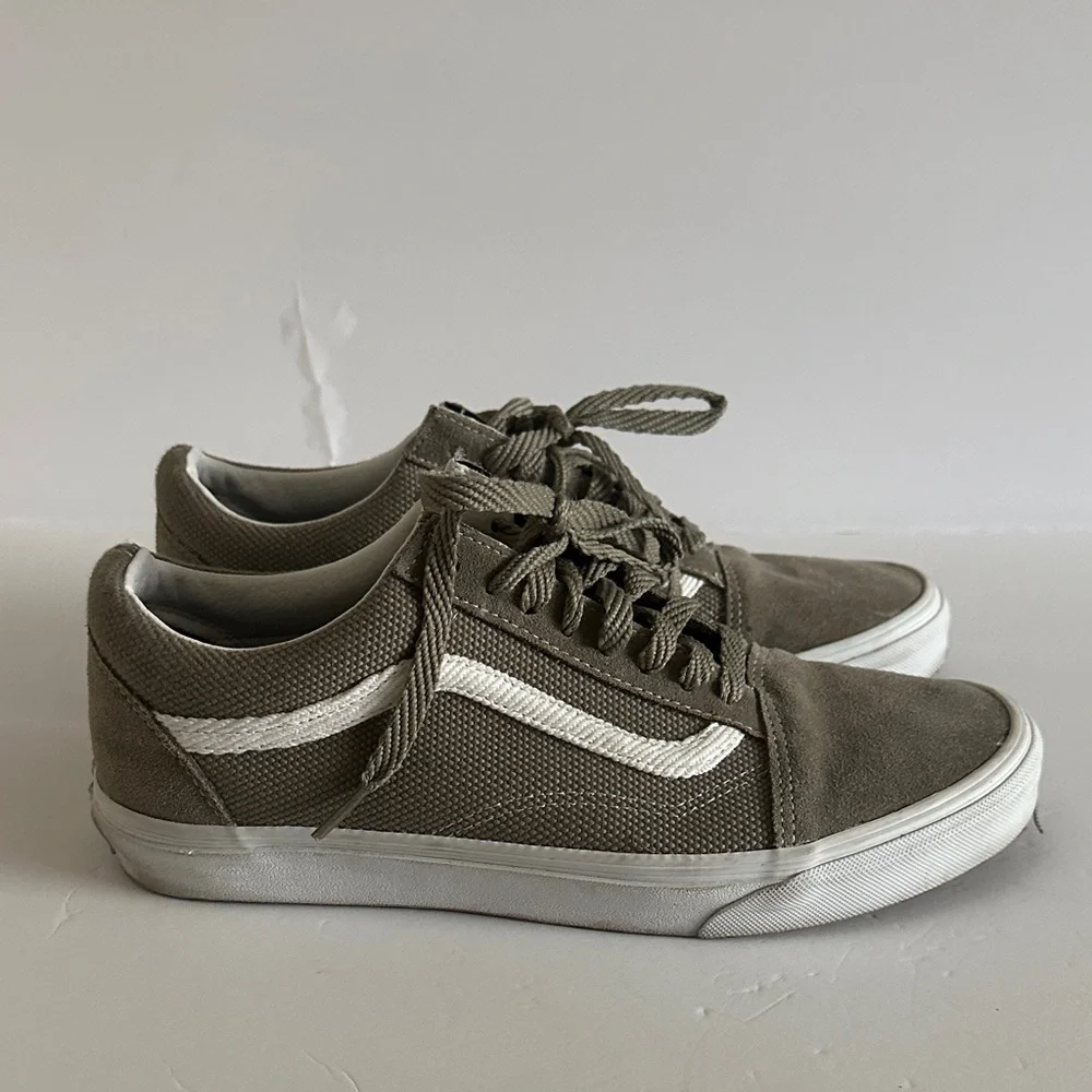 Vans Men's Taupe Canvas Sneakers Like New
